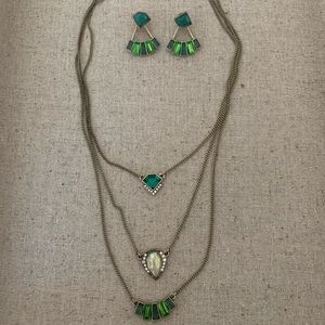 Chloe + Isabel Necklace and Ear Jacket Set